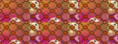 Kahverengi renkli çiçekler. Raster illüstrasyonunda kusursuz çiçek deseni.