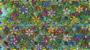 Raster Hip kumaş deseni. Kusursuz Vintage Çiçek Deseni.