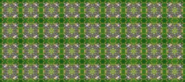 Tarafsız, gri ve yeşil renklerde, altın elementli, pürüzsüz desen. Şam tasarım için kusursuz desen.