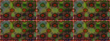 Raster illüstrasyonu. Şatafatlı bahar bahçesi dokusu. Kahverengi renkli çiçekler. Çiçek deseni. Kahverengi renklerde, dikişsiz çiçek.