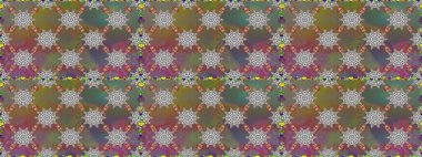 Gri ve kahverengi renkli şirin çiçek desenleri. Raster Modaya uygun kumaş deseni. Renkli Bahar Temalı Kusursuz Arkaplan. Düz Çiçek Elementleri Tasarımı.