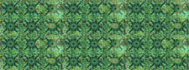 Yeşil ve mavi renkli güzel çiçeklerle kusursuz desenler suluboya desenli, duvar kağıdı, kart veya kumaş için fayanslı. Raster..