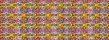 Küçük çiçekli şirin bir desen. Çiçek ve yapraklı çiçek deseni. Raster illüstrasyonu.