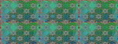 Yeşil renkli çiçekler. Düz Çiçek Elementleri Tasarımı. Güzel çiçek deseni. Renkli Bahar Teması Kusursuz Arkaplan.