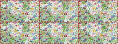 Suluboya kusursuz desen. Raster illüstrasyonu. Eski model. Dekorasyon ve tasarım için güzel bir desen. Moda baskısı. Çiçeğin suluboya çizimlerinin zarif deseni.