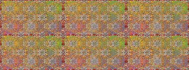 Düz Çiçek Elementleri Tasarımı. Raster illüstrasyonunda kusursuz çiçek deseni. Renkli Bahar Temalı Kusursuz Arkaplan. Güzel kumaş deseni.