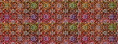 Raster - stok. Kahverengi çiçekli pürüzsüz desen, suluboya çiçek deseni, sevimli çiçek, duvar kağıdı, kart veya kumaş için fayanslı.