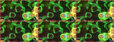 Düz Çiçek Elementleri Tasarımı. Renkli Bahar Teması eskiz kalıbı. Güzel kumaş deseni. Raster illüstrasyonunda çiçek deseni çizimi.