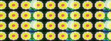 Güzel kumaş deseni. Bahar çiçekleriyle güzel bir çiçek deseni çizmişsin. Raster illüstrasyonu.