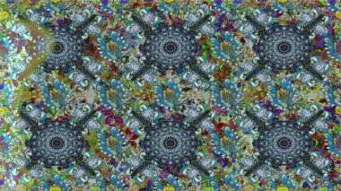 Şirin, zarif çiçekler Raster illüstrasyonu. Yapraklı kusursuz desen. Tekstil için figür. Davetiye ve kartpostal tasarımı için dekoratif çiçek unsurları. Poster veya kapak için arkaplan.