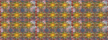 Güzel kumaş deseni. Güzel suluboya yaz çiçekleri deseni..