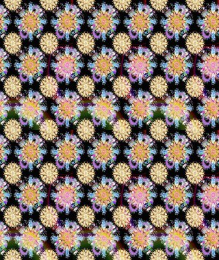 Raster Yumuşak kumaş deseni. Çiçekli siyah ve bej desenli. Klasik taslak çizimi. Raster çiçek izi..