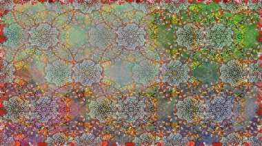 Küçük renkli çiçekler. Kusursuz. Çiçekli bahar çiçekleri. Küçük çiçekte güzel bir desen. Motley illüstrasyonu. Moda baskıları için zarif bir şablon.