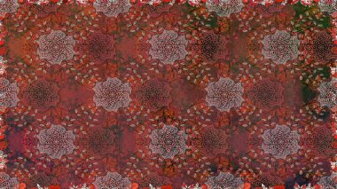 Sevgililer günü ve tebrik kartı konsepti için şık bir davetiye. Üst manzara, yumuşak kahverengi ve pembe renkli. Manzaralı çiçek deseni. Çiçek kompozisyonu, el boyası, hassas şablon..