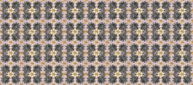 Raster altın pürüzsüz desen. Arkaplan, kumaş, altın duvar kağıdı. Düz elle çizilmiş klasik koleksiyon. Altın desenli gri, nötr ve bej rengi altın elementlerle.