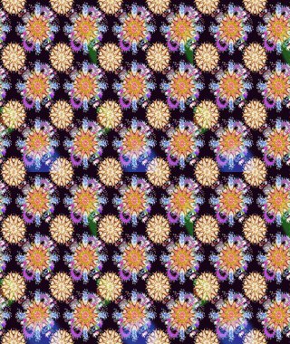 Küçük çiçekte güzel bir desen. Moda baskıları için zarif bir şablon. Küçük renkli çiçekler. Kusursuz. Çiçekli yaz çiçekleri. Motley illüstrasyonu.