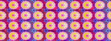 Raster illüstrasyonu. Mor ve nötr renklerde çiçekler. Çiçeksiz desenli arka plan, vuruşlar, sıçramalar, yaz çiçekleri..