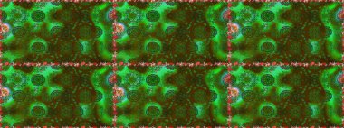 Şablon, pürüzsüz, çiçekli kenar. Raster illüstrasyonu. Güzel, parlak, pürüzsüz kumaş, tuval. Çiçek çelengi. Kıvırcık, parlak örgü. Klasik eski arkaplan.