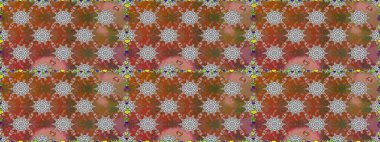 Karalama çiçekleri kusursuz desen. Raster deseni. Kahverengi el çizimi. Sanat esinlenerek çiçeklere ilham veriyor ve geride.