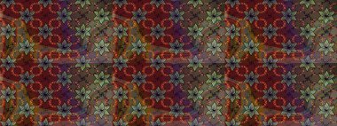 Çiçeksel fantezi tasarımı ve parlak bir arka plan çizimi. Düz Çiçek Elementleri Tasarımı. Renkli Bahar Teması çizim şablonu.