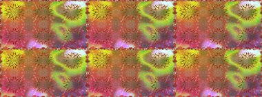 Çiçek ve yapraklı karalama şeklinde Raster çiçek deseni. Raster illüstrasyonu. Yumuşak, bahar çiçekleri kahverengi renklerde.