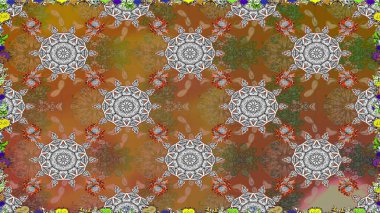 Kusursuz etnik tasarım. Çiçekleri, deniz kabukları, mandalaları ve suluboya efektleriyle donanma geçmişi. Yatak çarşafları, ceket, paket tasarımı, kumaş ve moda kavramları için tekstil baskısı.