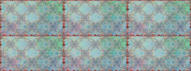 Düz Çiçek Elementleri Tasarımı. Renkli Bahar Temalı Kusursuz Arkaplan. Raster Modaya uygun kumaş deseni. Mavi renkli şirin çiçek deseni.