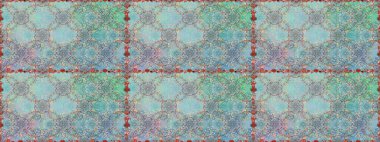 Düz Çiçek Elementleri Tasarımı. Renkli Bahar Temalı Kusursuz Arkaplan. Raster Modaya uygun kumaş deseni. Mavi renkli şirin çiçek deseni.