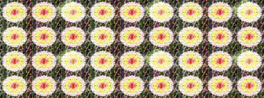 Beautiful watercolor Bouquet of summer flowers sketch pattern. Nice fabric pattern.