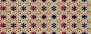 Renkli bej ve nötr çizim deseni. Doodle tarzı. Çiçekler bej ve nötr renklerde. Tekstil ve kapak tasarımı için mükemmel. Elle çizilmiş sonbahar çiçeği deseni..