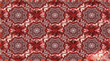 Raster düz çiçekleri pürüzsüz desen. Kırmızı ve kahverengi renkte çiçekler. Tasarım hediye paketi, tebrik kartları, posterler ve afiş tasarımı.