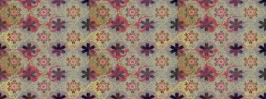 Küçük çiçekteki sevimli çiçek deseni. Gri ve nötr renkte çiçekler.