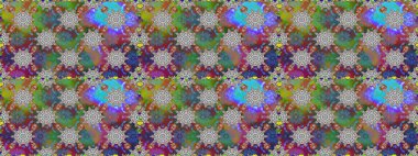 Düz Çiçek Elementleri Tasarımı. Gri renkli çiçekler. Çiçekli kusursuz retro desen. Renkli Yaz Temalı Kusursuz Arkaplan.