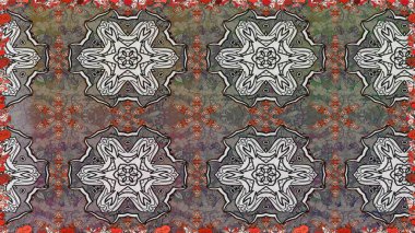 Şatafatlı bahar bahçesi dokusu. Çiçek deseni. Raster illüstrasyonu. Çiçeksiz arkaplan.