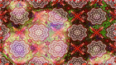 Seamless modeli. Raster resim. Organik motifi arka plan. Ultrafashionable kumaş deseni.