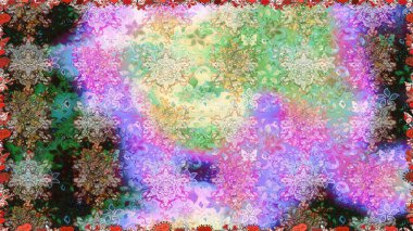 Şekillendirilmiş çiçeklerle kusursuz desen. Çiçek deseni duvar kağıdı, desen dolguları ve web sayfası arka planı için kullanılabilir. Süslü zentangılsız desen, soyut çiçeklerle süslenmiş..