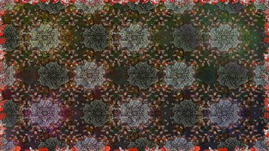 Küçük ölçekli çiçek basit şirin desende. Üretim, duvar kağıdı, baskı, hediye paketi ve scrapbooking Tekstil veya kitap için çiçek sorunsuz arka plan kapsar. Raster illüstrasyon.