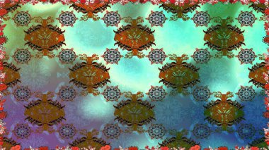 Karalama çiçeği. Düz Çiçek Elementleri Tasarımı. Raster illüstrasyonu. Güzel kumaş deseni. Zentangle soyut çiçekleri. Renkli Bahar Teması Kusursuz Arkaplan.