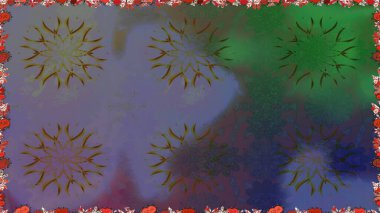 Arkaplan dokusu, duvar kağıdı, çiçek teması tarafsız ve yeşil renklerde. Kabile sanatı boho baskısı, klasik çiçek arkaplanı. Soyut etnik raster pürüzsüz desen.