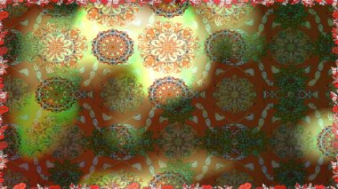 Raster illüstrasyonu. Suluboya kusursuz desen. Çiçeğin suluboya çizimlerinin mükemmel deseni. Dekorasyon ve tasarım için güzel bir desen. Eski model. Moda yazdırma.