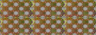 Çiçeksiz desenli arka plan, darbeler, sıçramalar, yaz çiçekleri. Kahverengi ve gri renkli çiçekler. Raster illüstrasyonu.