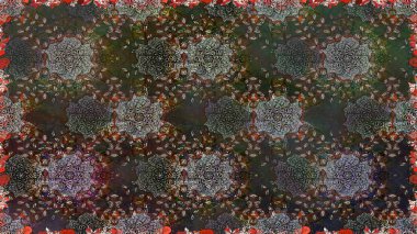 Küçük çiçekteki sevimli çiçek deseni. Kusursuz. Raster illüstrasyonu.