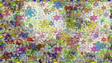 Soyut zarafet, çiçekli arkaplan deseni. Raster Güzel kumaş deseni.