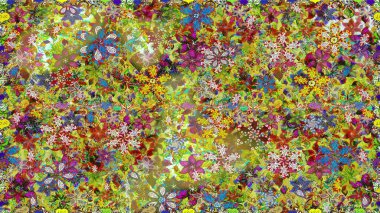 Güzel kumaş deseni. Küçük çiçekteki sevimli çiçek deseni. Güzel karalama çiçekleri olan kusursuz çiçek desenleri. Raster illüstrasyonu.