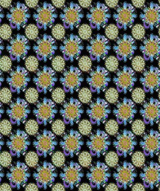 Çiçekli, suluboya desenli kusursuz çiçek deseni. Süslü kumaş deseni. Raster deseni.