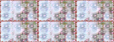 Hediye ambalaj kağıdı, tebrik kartları, posterler ve pankart tasarımı. Tarafsız renklerde çiçekler. Raster düz çiçekleri pürüzsüz desen.