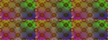 Kahverengi ve yeşil çiçekli bahar çiçekleri. Motley illüstrasyonu. Moda baskıları için zarif bir şablon. Küçük renkli çiçekler. Küçük çiçekte şirin desenler.