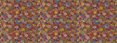 Raster sorunsuz sevimli çiçek deseni. Bahar Yaz saati. Tatil ruh. Nazik romantik Yazdır.