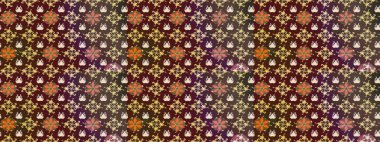 Sınır Kızılderili çiçekli paisley patten. Etnik Mandala havlusu. Taslak süsleme izi. Tebrik kartı geçmişi, boyama kitabı, arkaplan ve tekstil için kullanılabilir. Raster Henna tarzı.