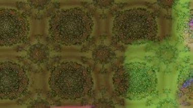 Renkli unsurlarla hareketli arka plan görüntüleri. Çiçekler. Eski model. Bayrak tarzı. Video kaydı. Şablon. Döngü. Kusursuz.. 